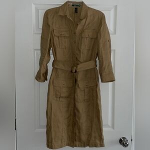 Ralph Lauren Linen Safari Dress